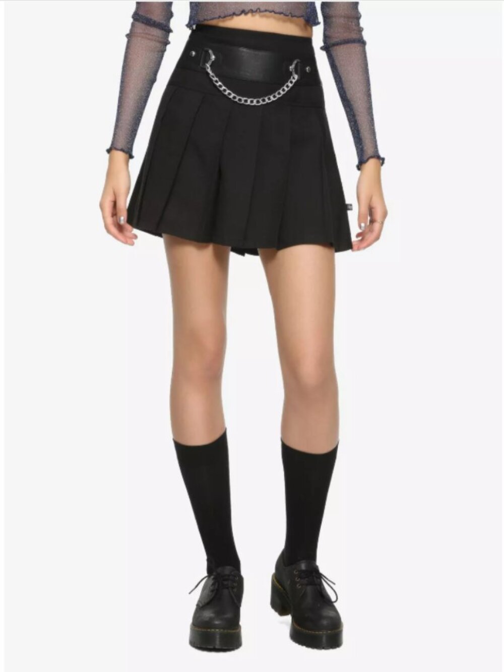 Royal Bones by Tripp | Chain Pleated Skirt